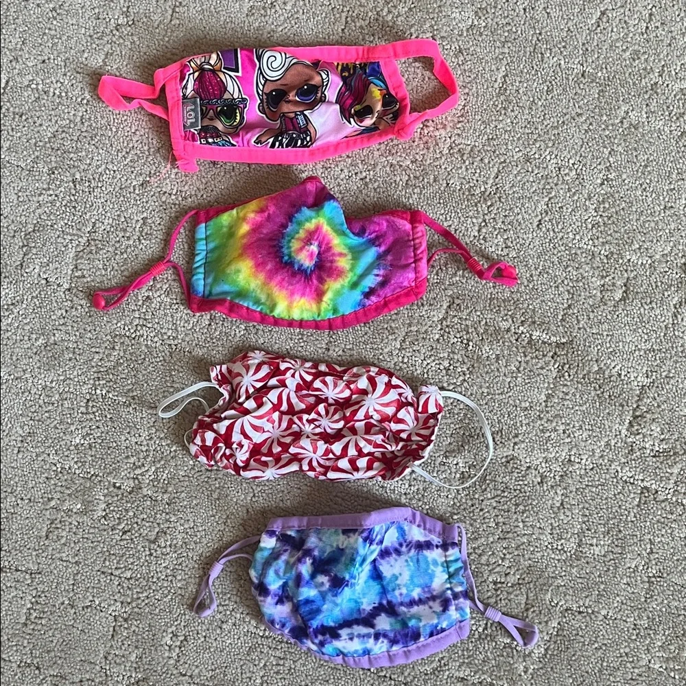 Colorful Kids Face Mask Set